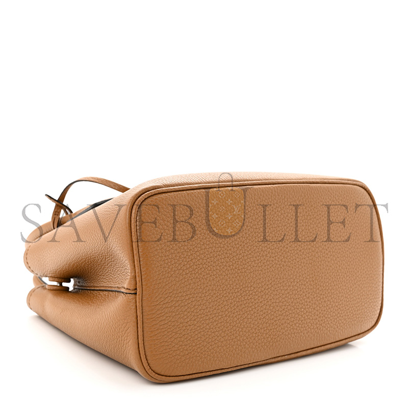 PRADA VITELLO DAINO SOFT MINI DOUBLE BAG CARAMEL 1BG443 (25*18.5*12.5cm) 